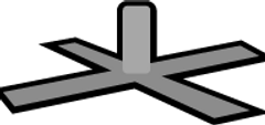 flag cross base