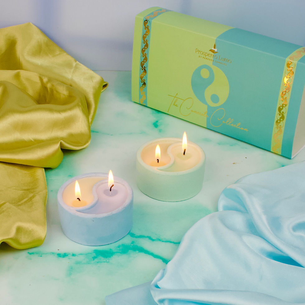 Parkash Candles Premium Yin Yang Scented Candle || Set of 2