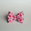 Thumbnail: pink red hearts polyester cotton pet bow tie for dogs and cats front view
