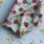 Colorful poop balloon confetti party polyester pet bandana for dogs and cats pattern detail