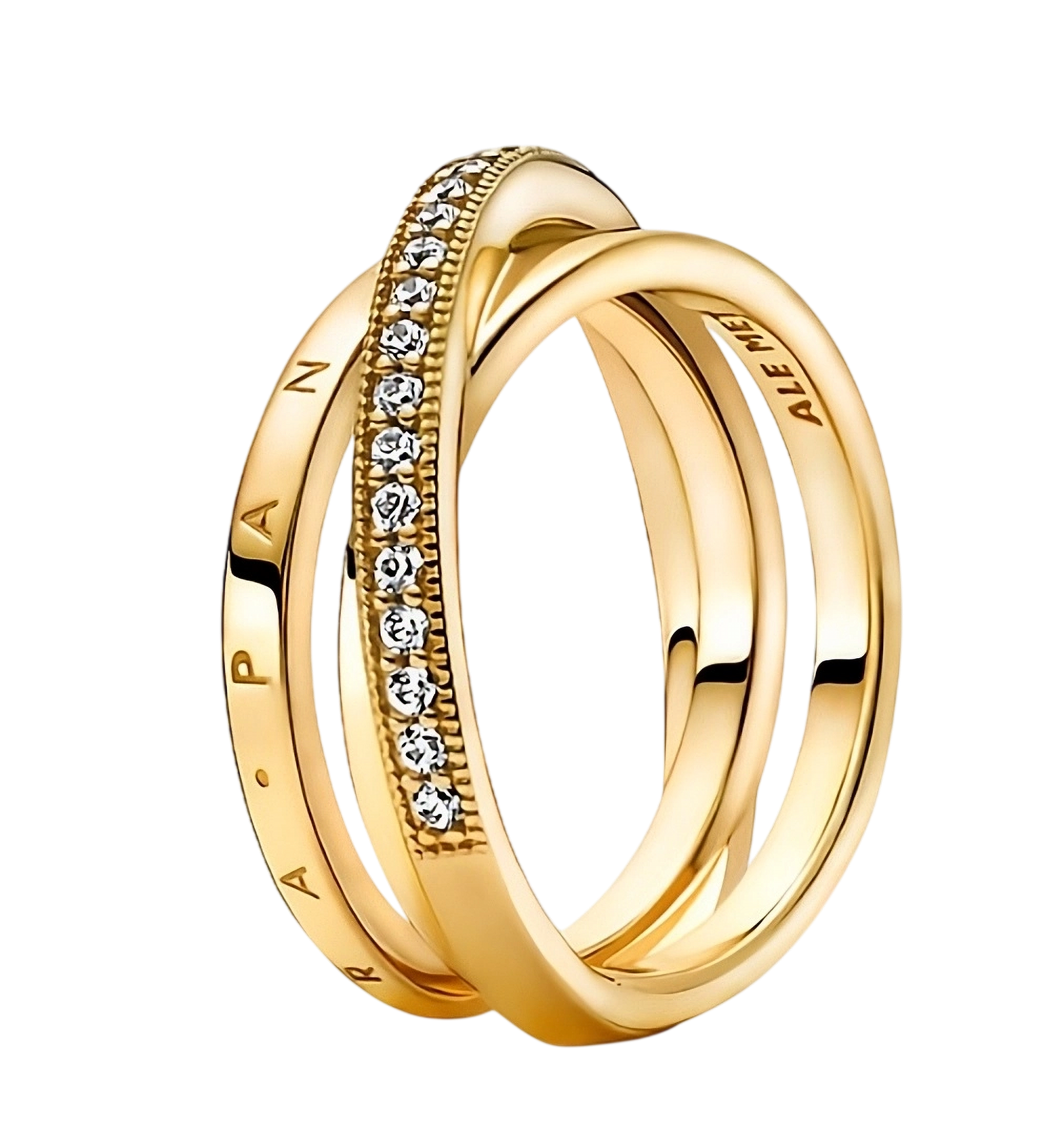 Anillo Dorado Aros Eternos