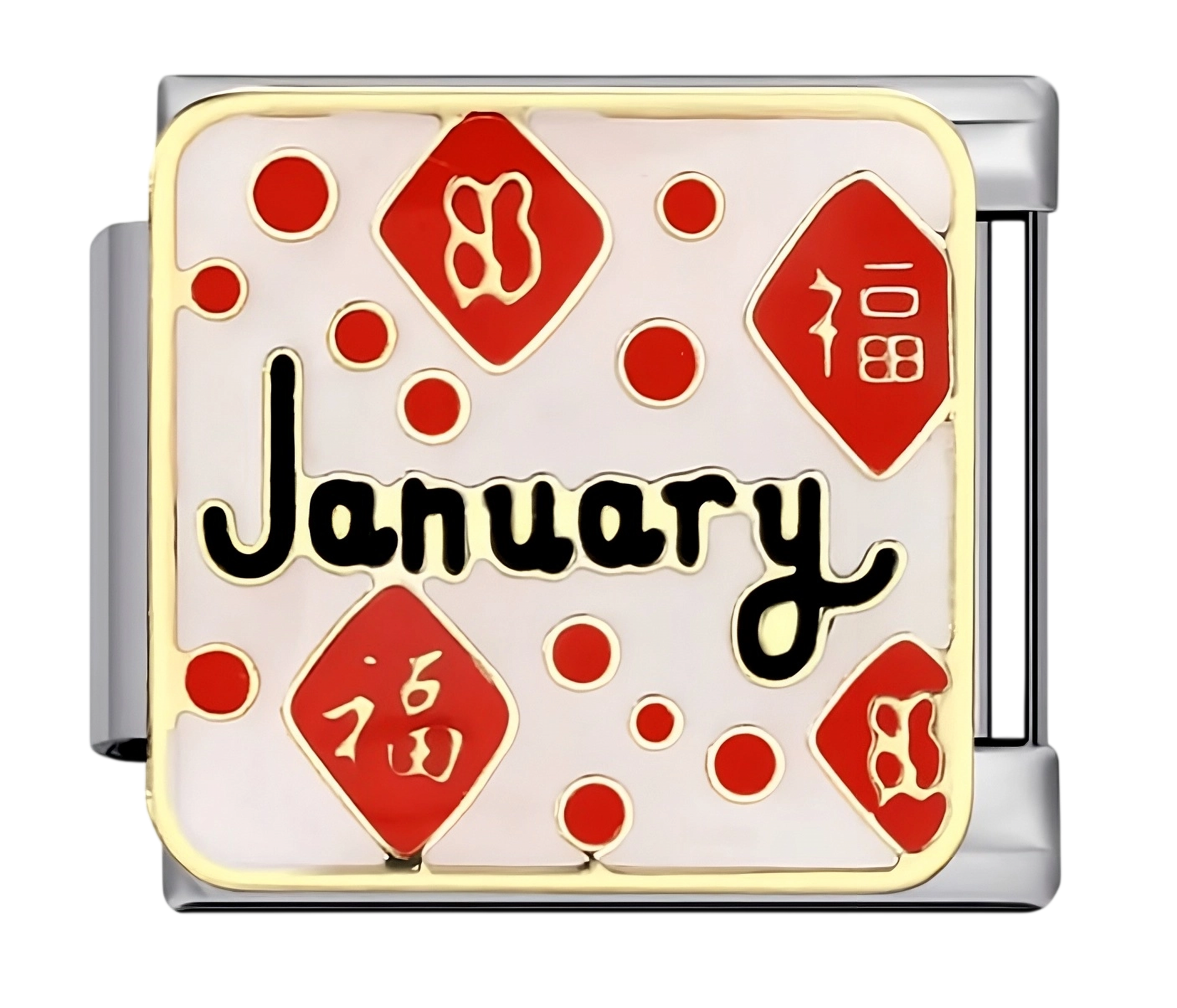 Charm Italiano Plateado January