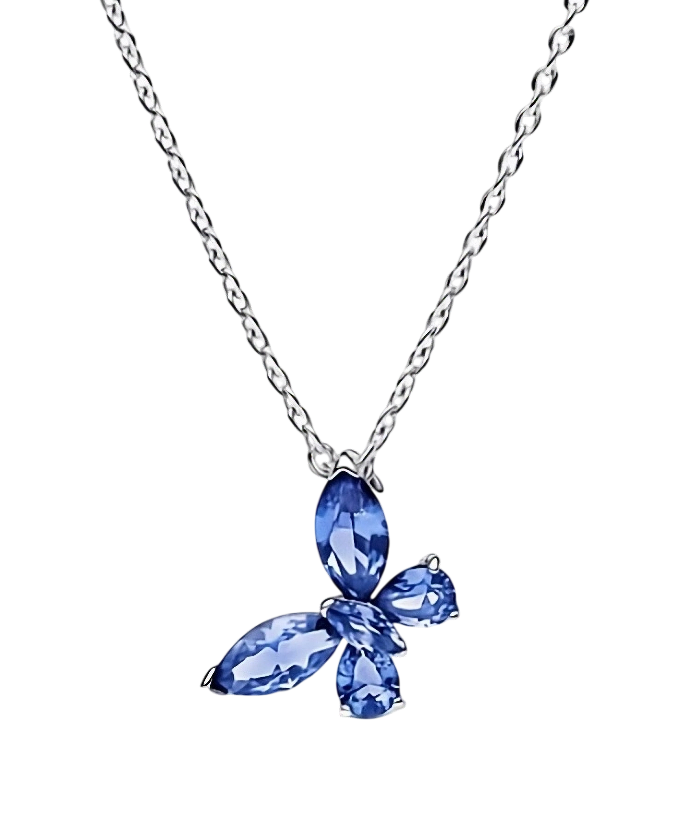 Collar Mariposa Azul