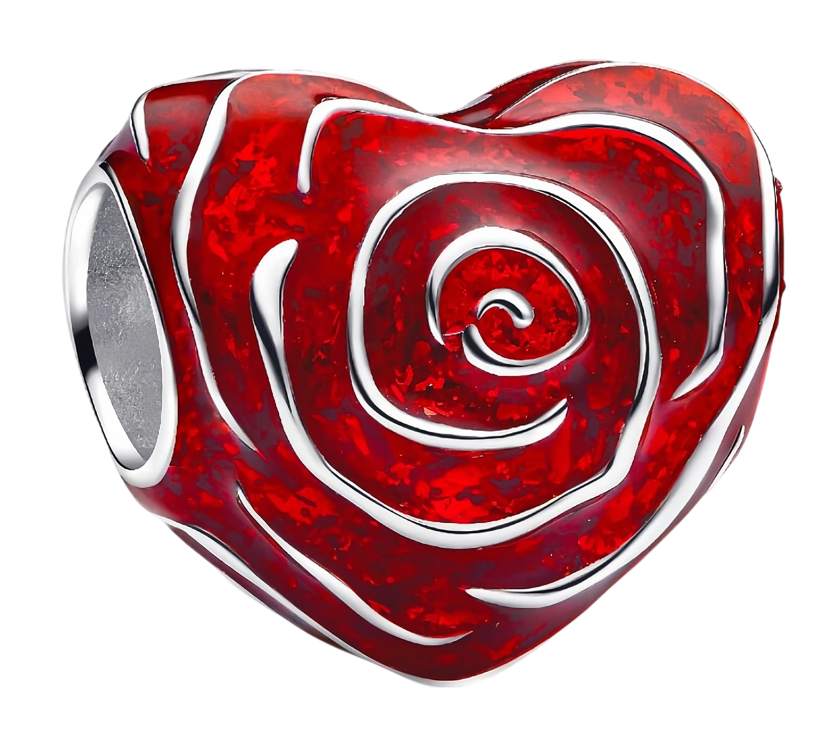 Charm Corazon Espiral Eterno