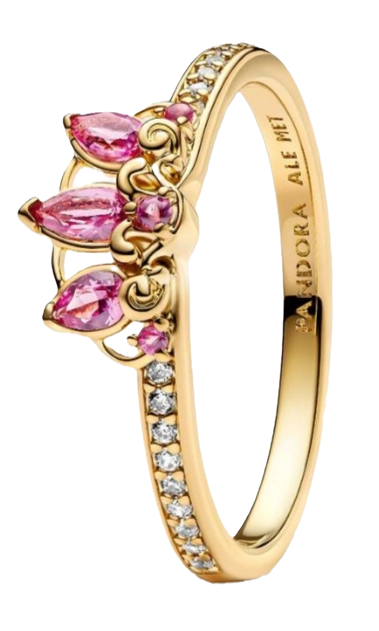 Anillo Tiara Rosa Encantada