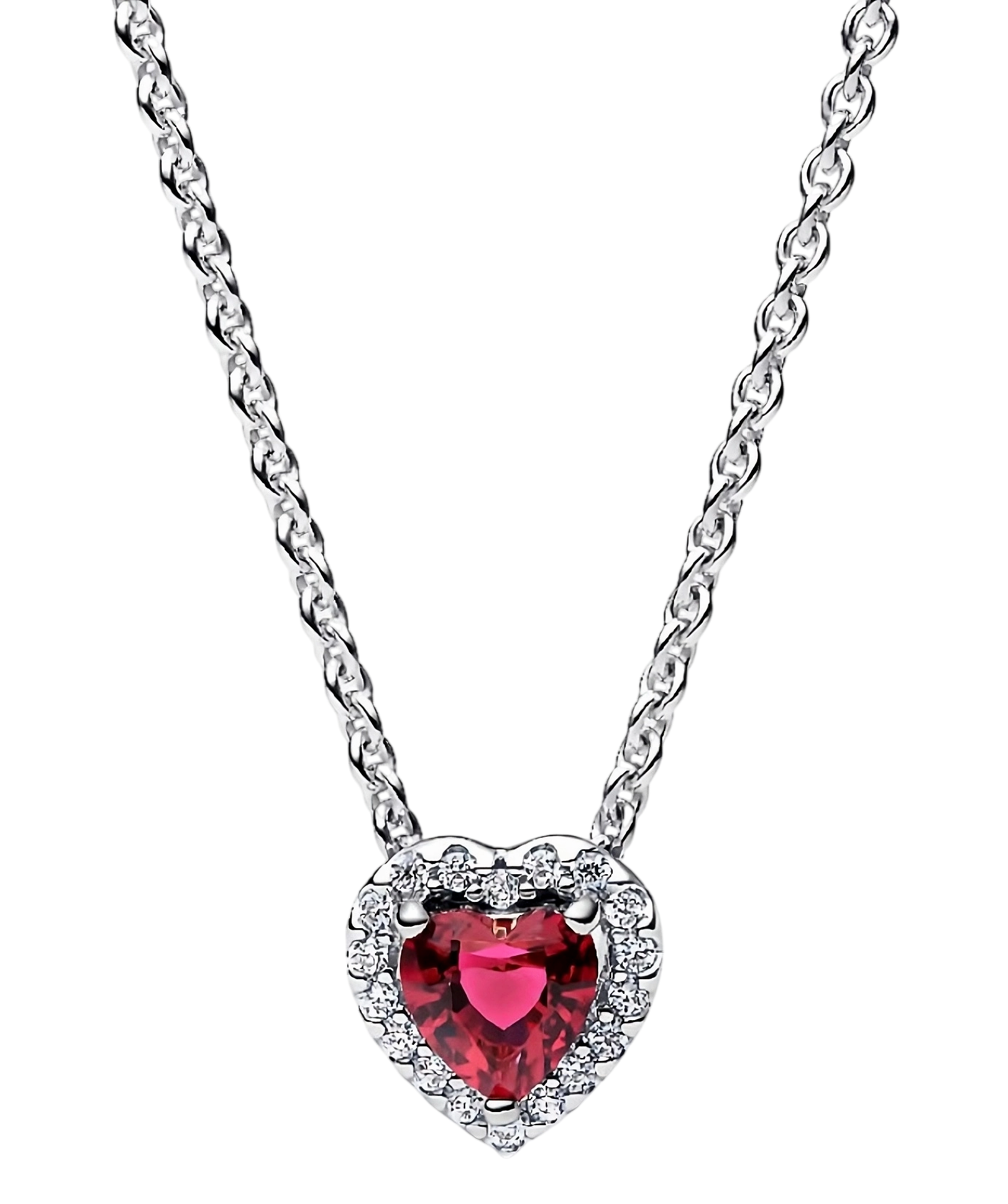 Collar Corazón Rojo Infinito