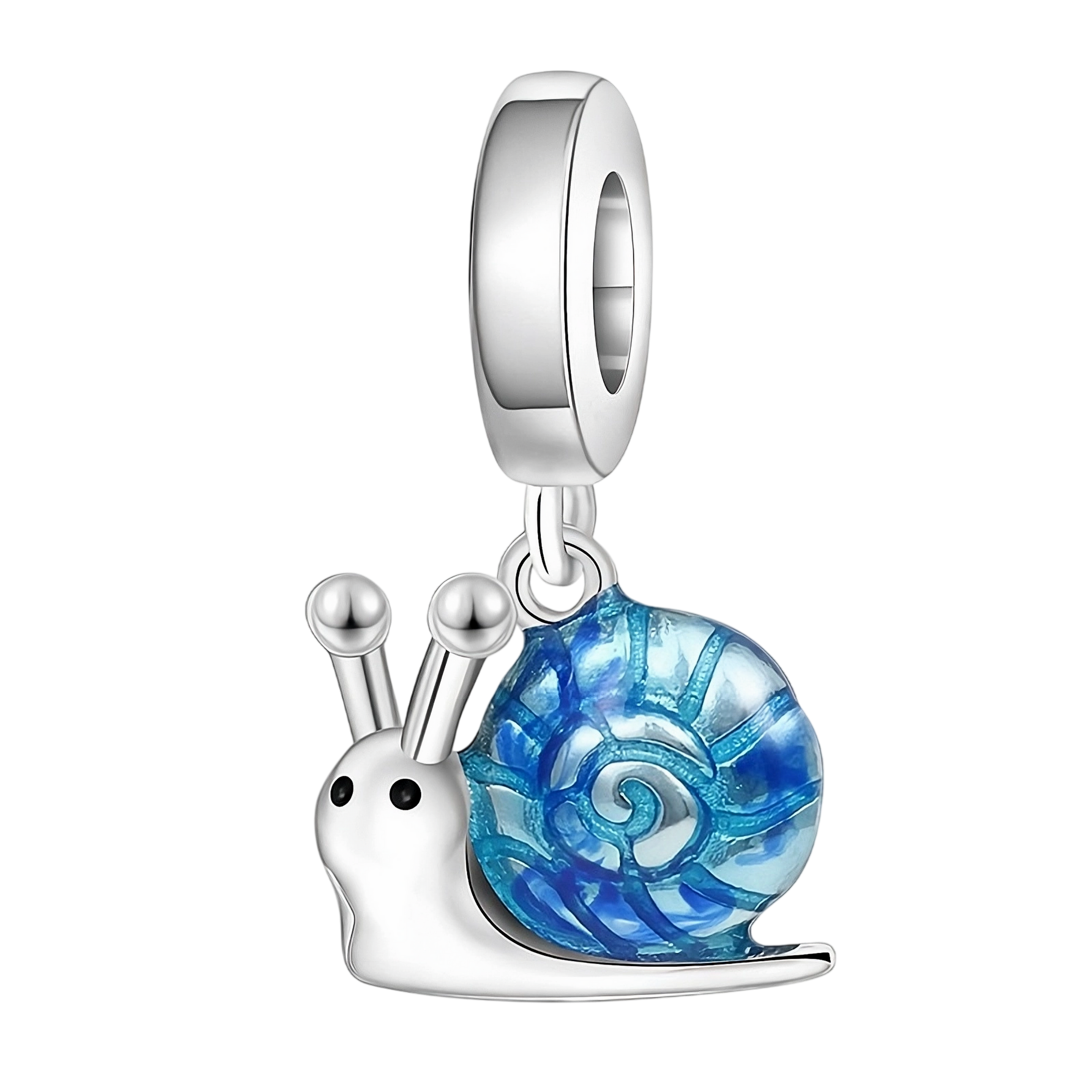 Charm Caracol Azul Mágico