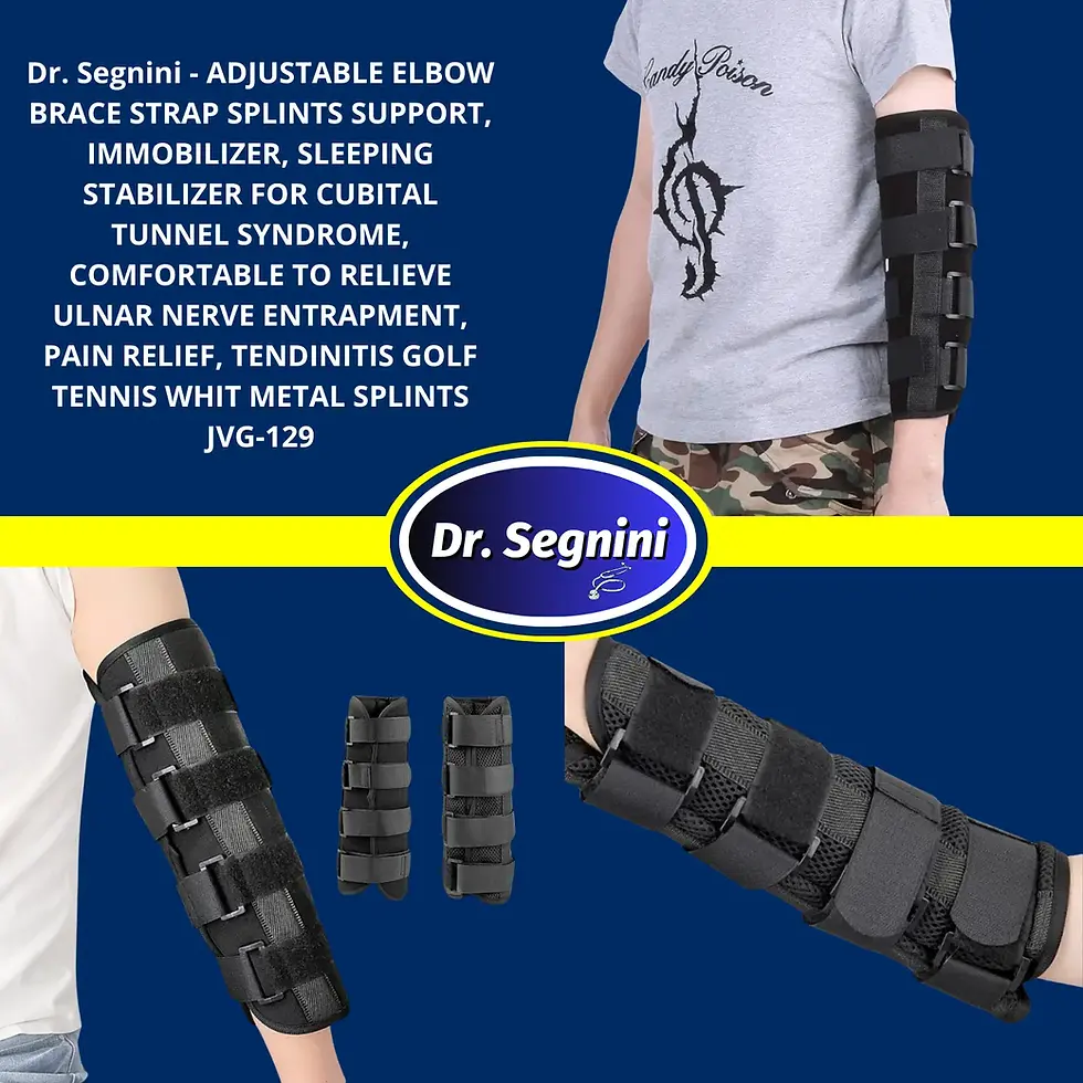 Miniatura: Elbow Brace 4 Strap Tendinitis Golf Tennis Whit Metal Splints Support