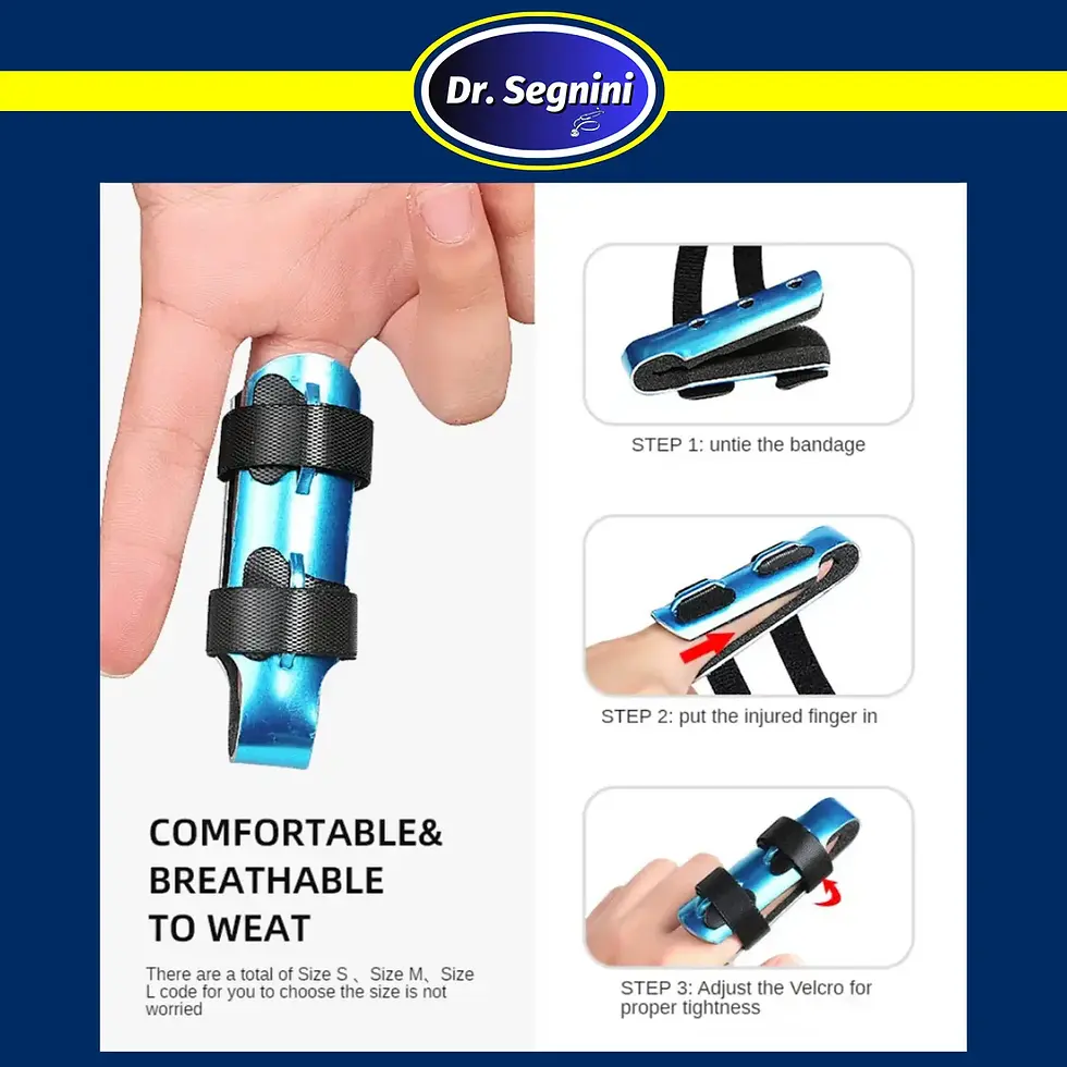 Miniatura: ALUMINUM FOAM SUPPORT HAND TRIGGER BROKEN FINGER SPRAIN JOINT IMMOBILIZATION