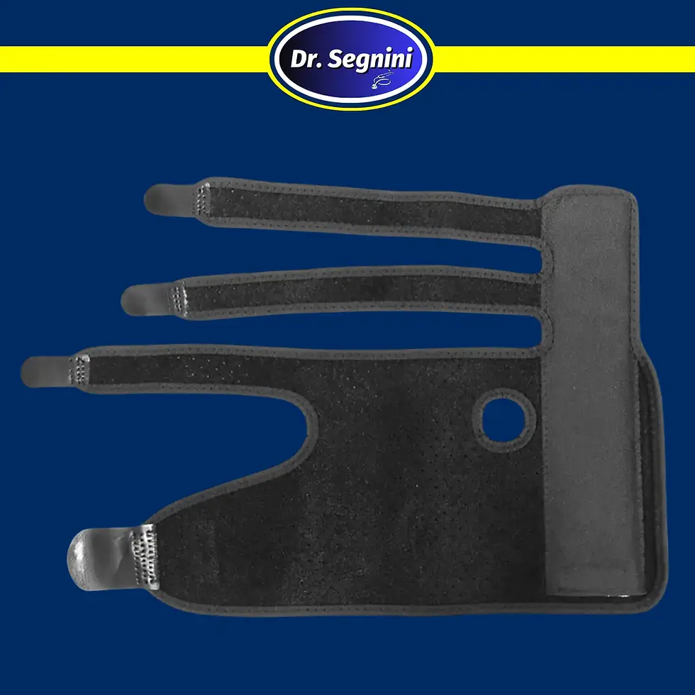 Miniatura: Relief 4 Fingers Cushion Elastic Strap Breathable Fastening Design finger