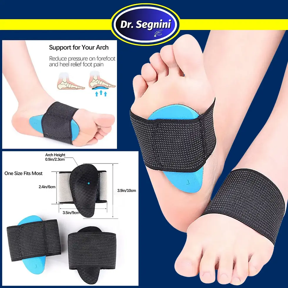 Miniatura: PAIR FOOT ARCH SUPPORT FLAT FEET FALLEN ARCH PLANTAR FASCIITIS INSOLE HEEL PAIN