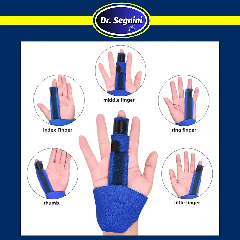 Miniatura: Relief Finger Trigger Splint Brace Straightening Curved Locked Mallet Unisex