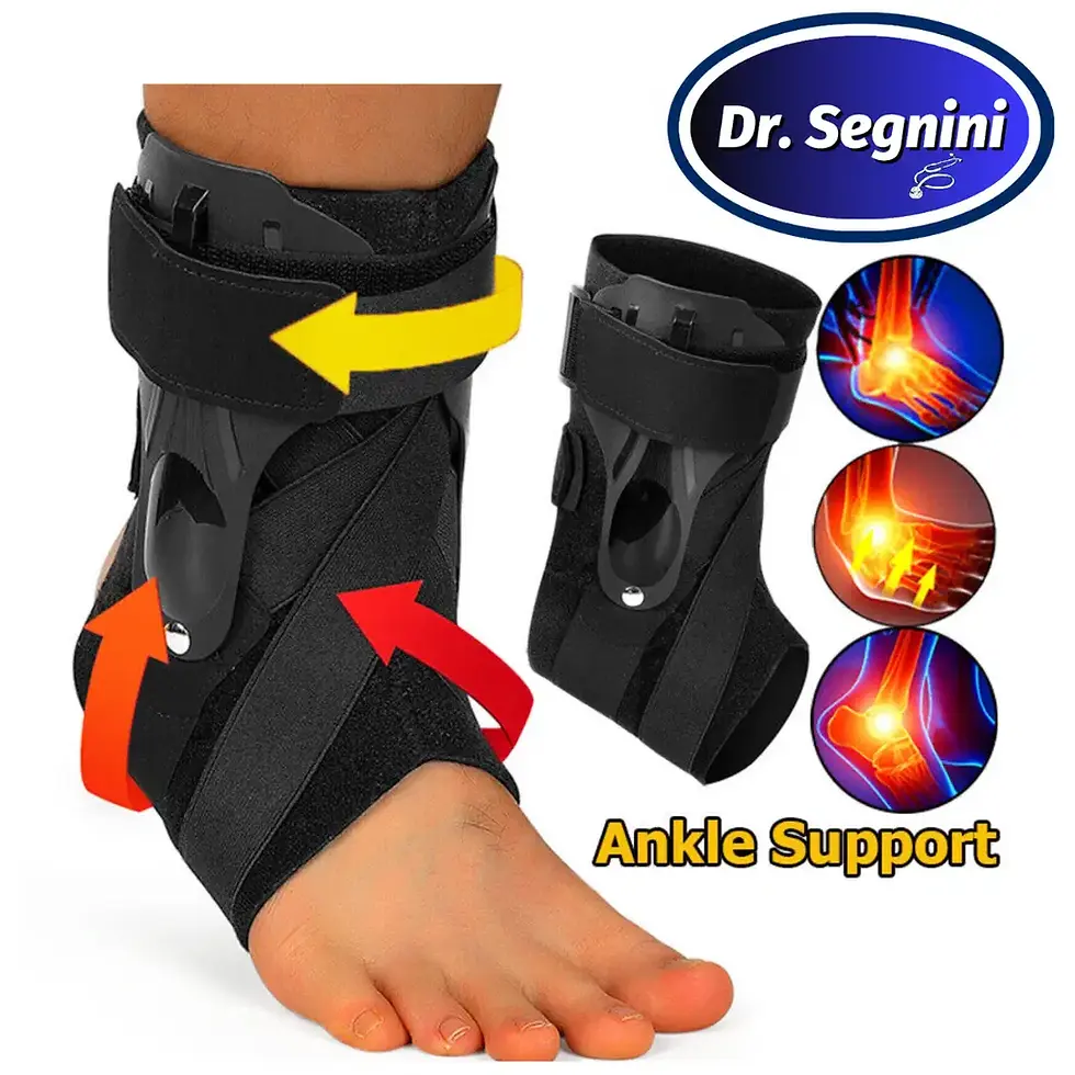 Thumbnail: ANKLE BRACE COMPRESSION SUPPORT STABILIZER WRAP LACE UP PAIN RELIEF FOOT✅JVG-098