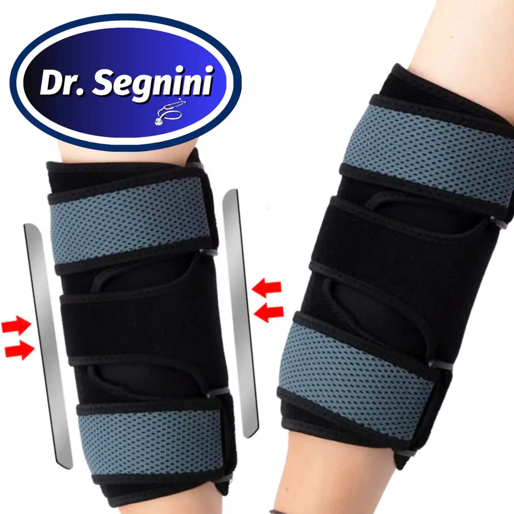 Elbow Brace Strap Tendinitis Golf Tennis Whit Removable Metal Splints Support