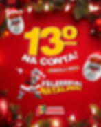 DÉCIMO TERCEIRO NA CONTA