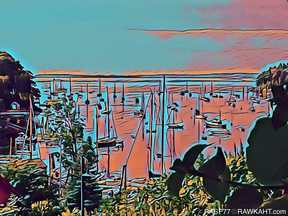 Hot and Still on Rockport Harbor _96