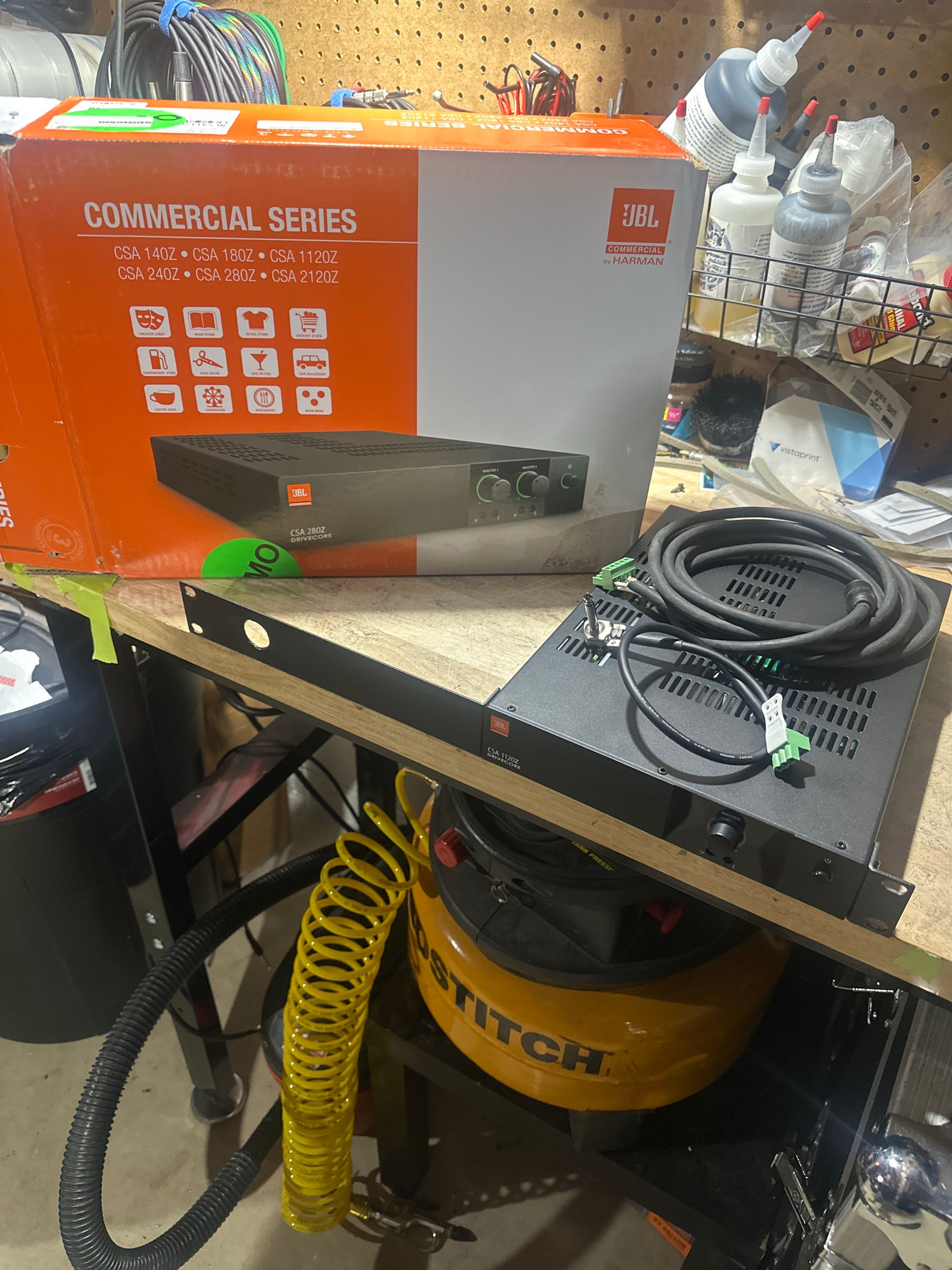 JBL CSA 1120Z 120w amplifier half 1U rack 