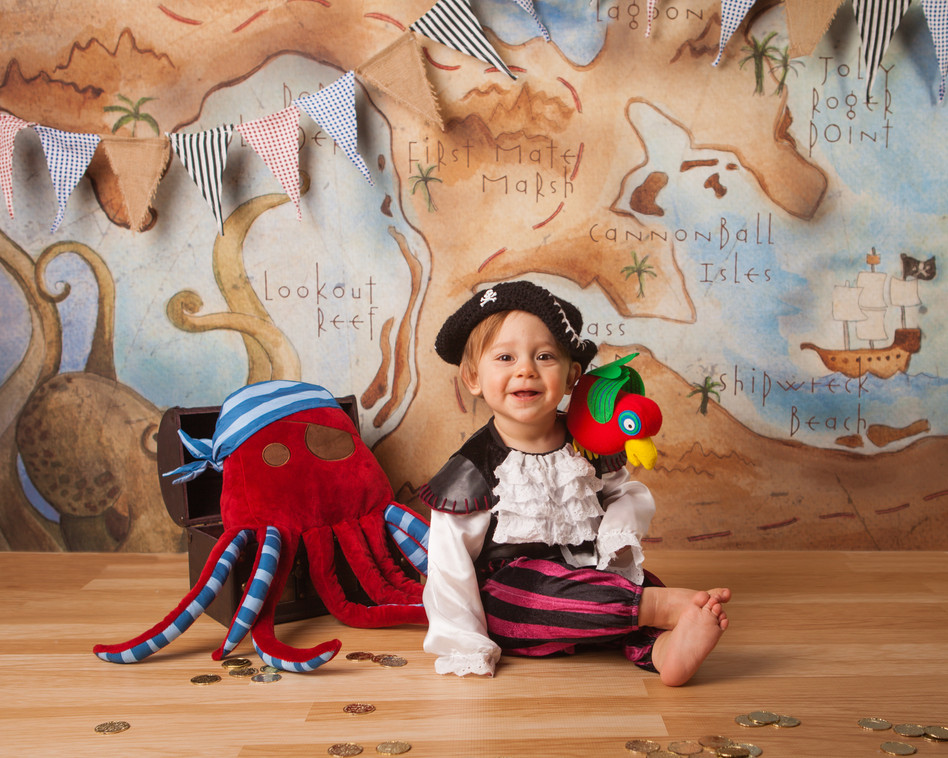Pirate Cake Smash 1st Birthday