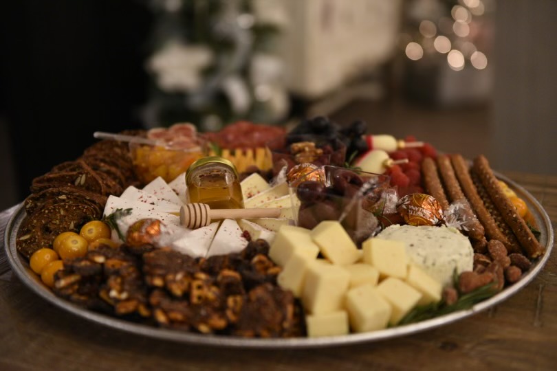 Arranged Food and Objects