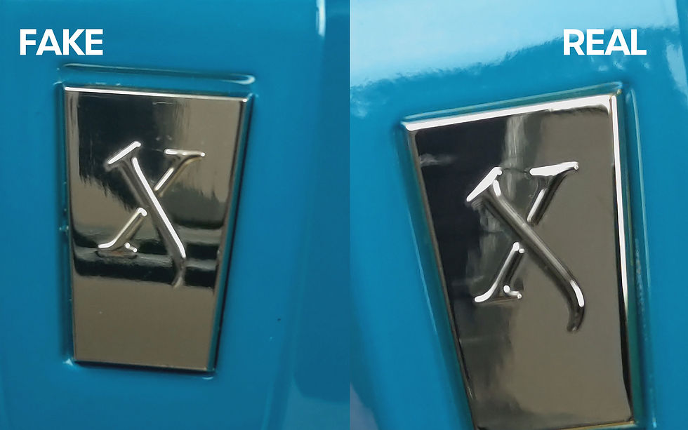 Slightly rougher surface on the fake one