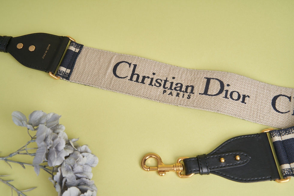 縮圖：Dior 全新 經典刺繡寬肩帶✨
