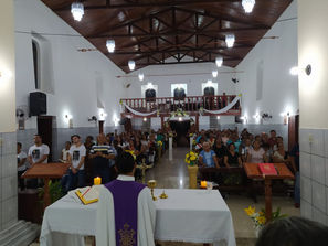 Igreja Matriz de São José fica lotada na missa de um ano de falecimento de Margarete Ribeiro