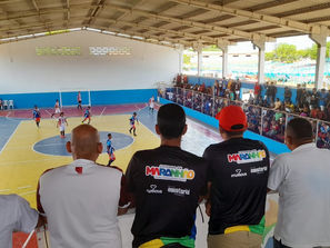 ETAPA REGIONAL DO JEM'S: Quartas de final de futsal no Rubens Teixeira Goular em tempo real