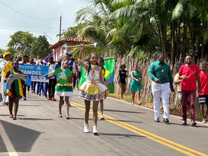 A escola UEB MANOEL MARTINS DA SLVA, aborda nesse desfile cívico o tema Meio Ambiente e Sustentabilidade um novo olhar para o Planeta