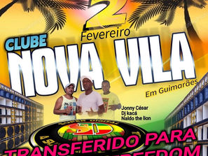 Transferida para o Espaço Freedom a festa do Clube Nova Vila