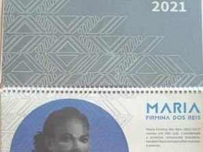 Pintor vimarense tem sua obra "Maria Firmina dos Reis" divulgada em calendário do Senado