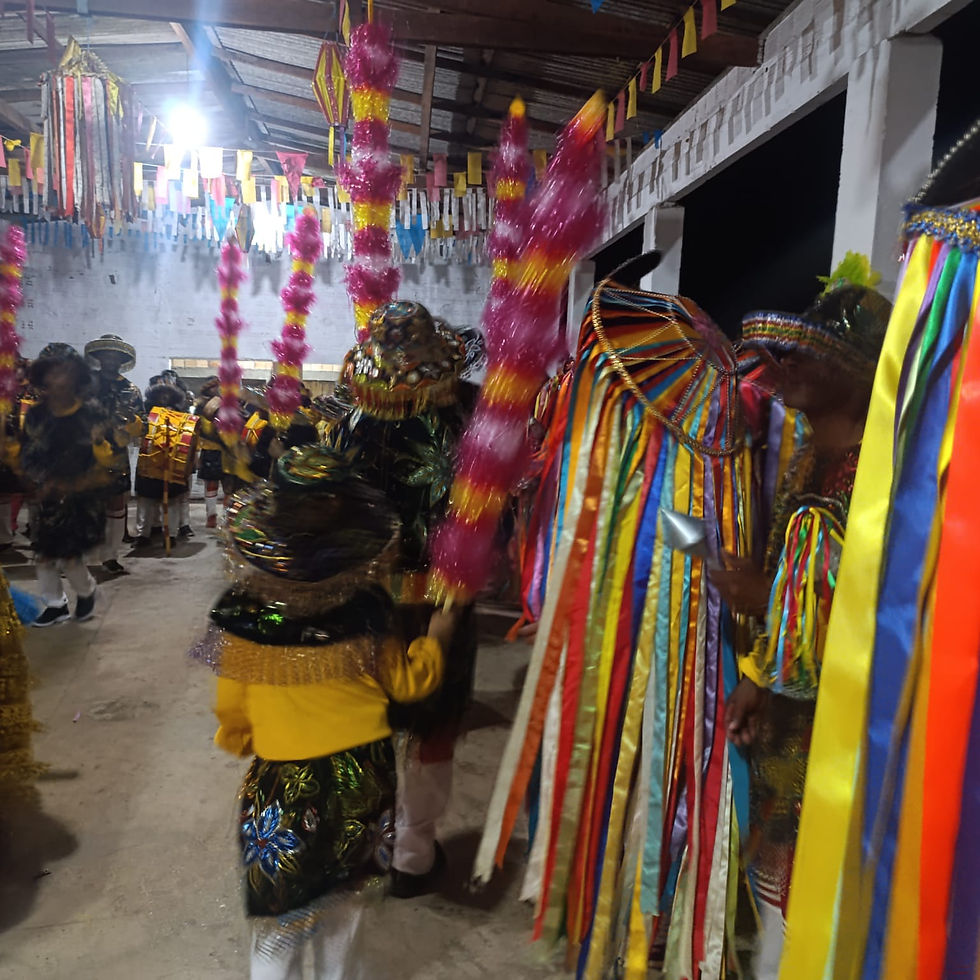 A animação contagiante dos brincantes, que não deixaram o ritmo e a alegria de lado em nenhum momento da festa!