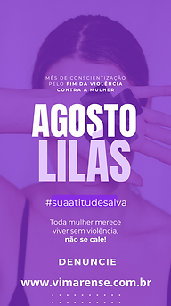Story instagram agosto lilás campanha de conscientização moderno roxo e branco.png