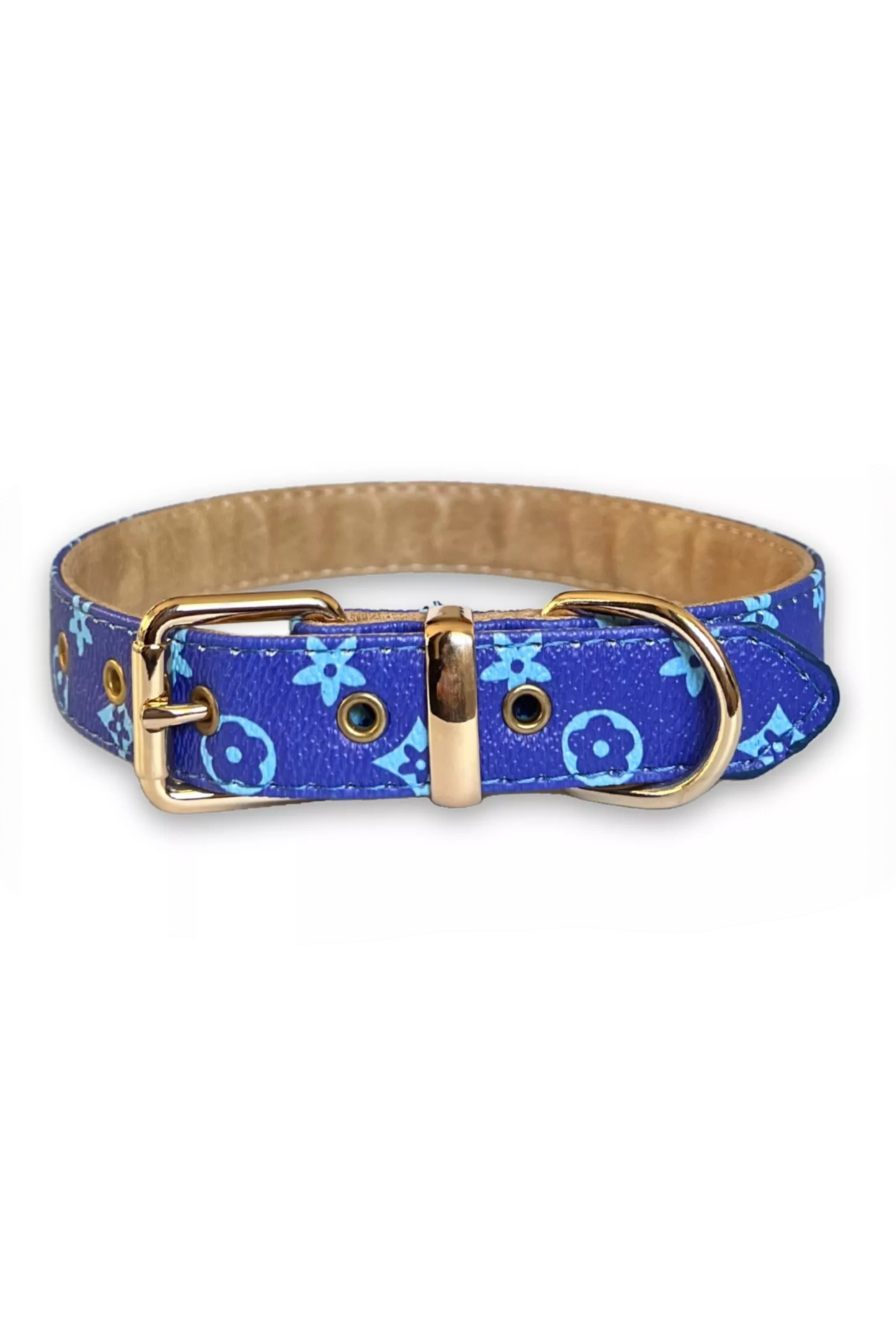 Blue Chewy V Flower - Collar