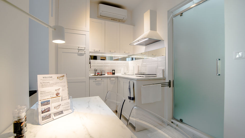 Kitchenette, bathroom