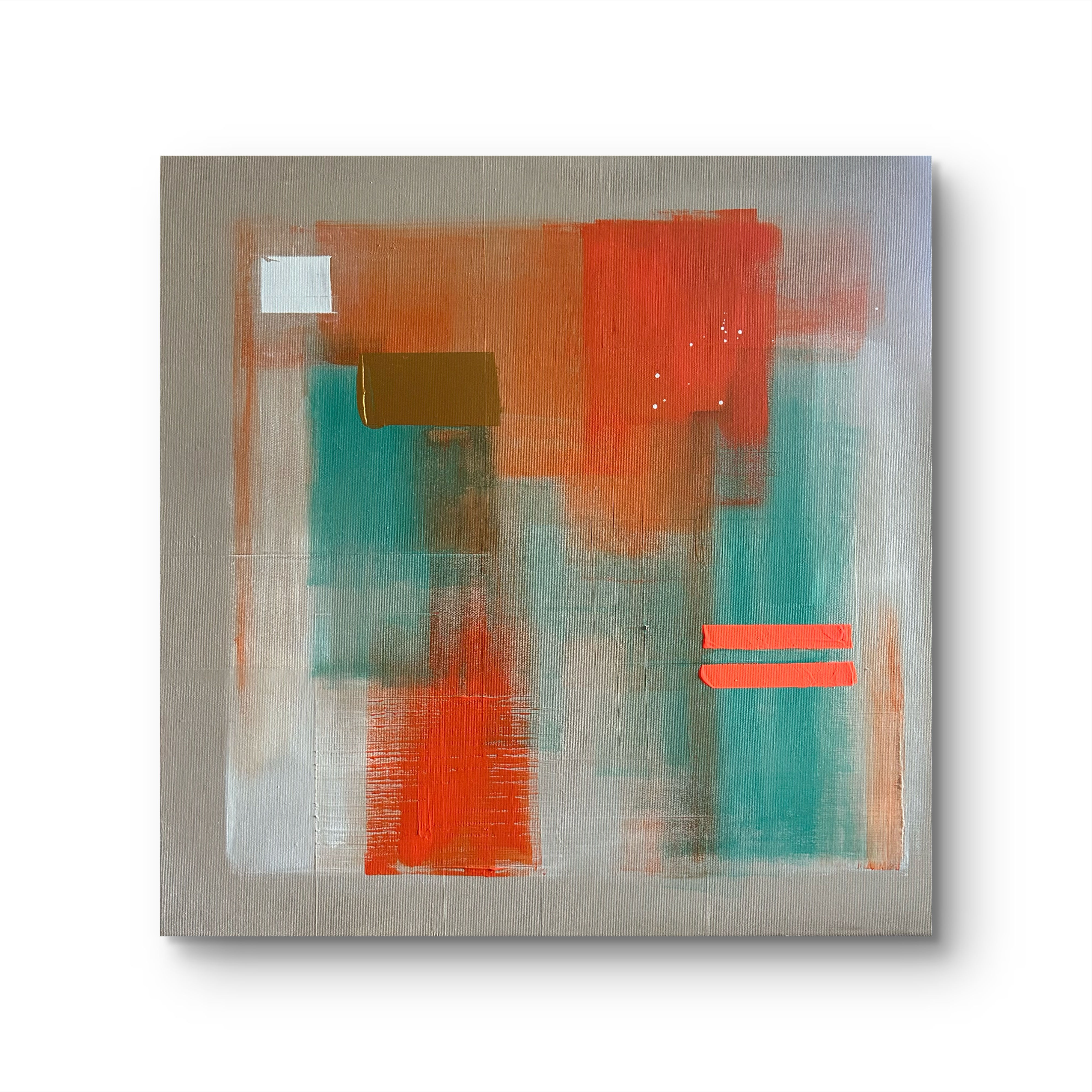 "Glow Within" – Original Abstract Painting (60 x 60 cm)