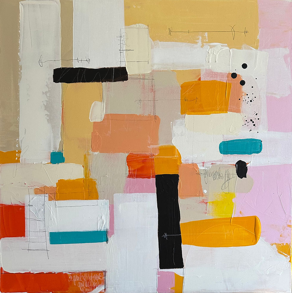 Thumbnail: "Free" – Original Abstract Painting (80 x 80 cm)