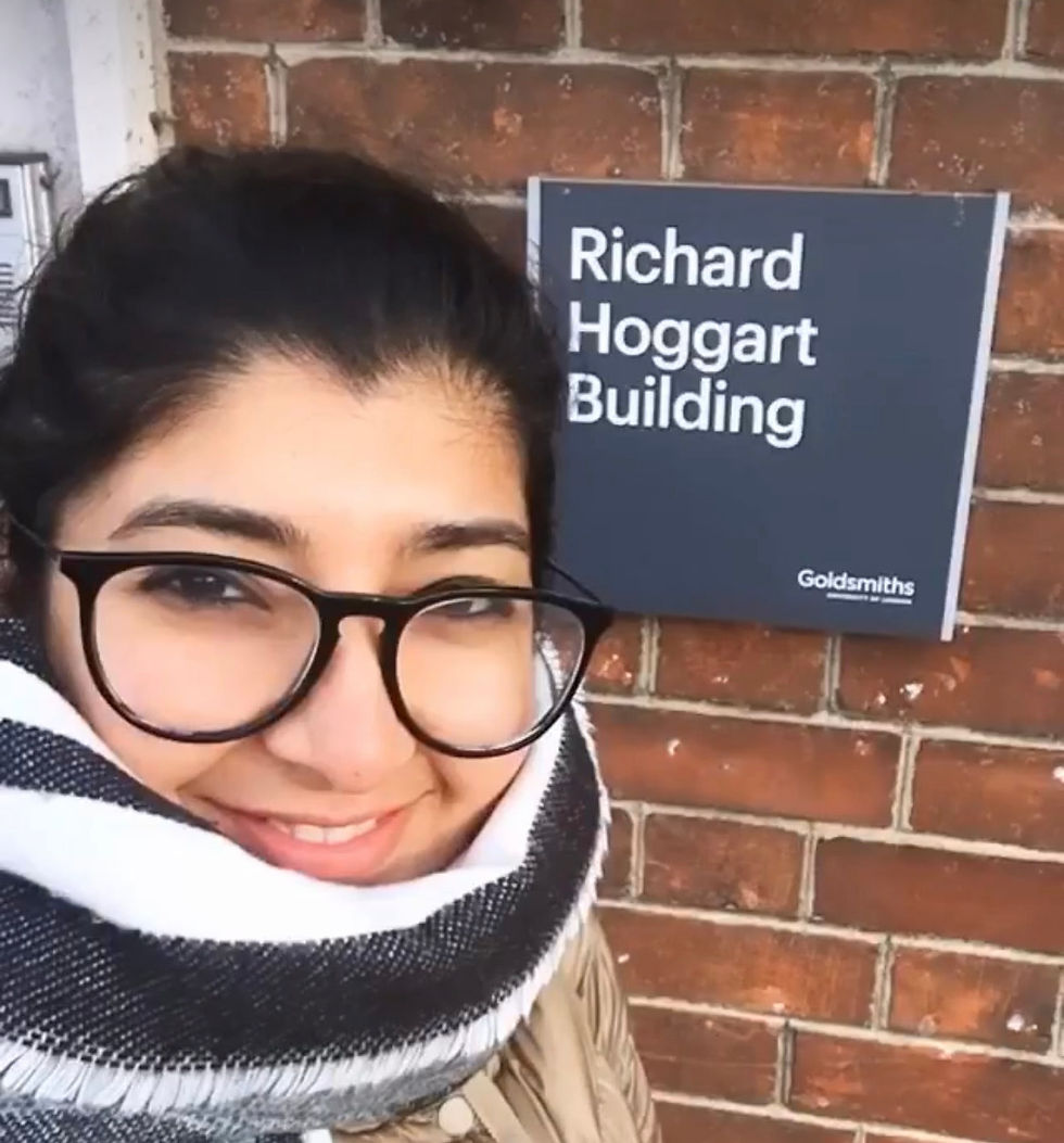 Feeling blessed and enjoying my time at Goldsmiths, University of London