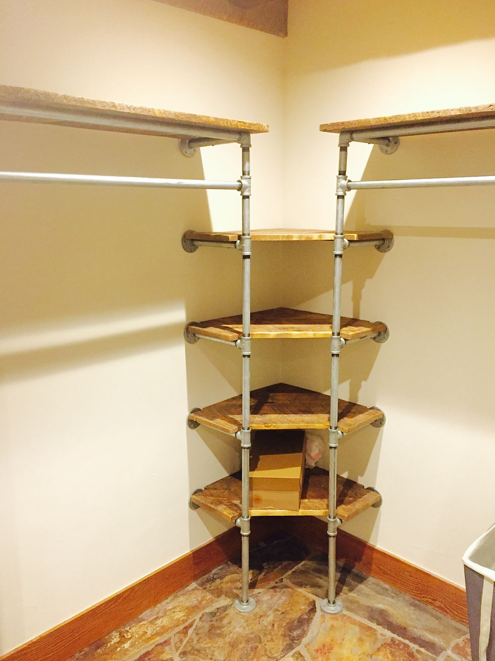 Industrial Pipe Shelving