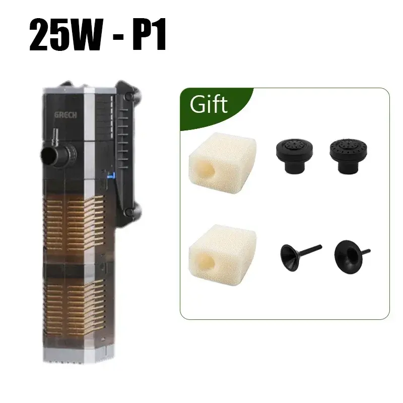 Thumbnail: Aquarium Filter Pump Super 4 in 1 Fish Tank Submersible Air Oxygen Internal Pump