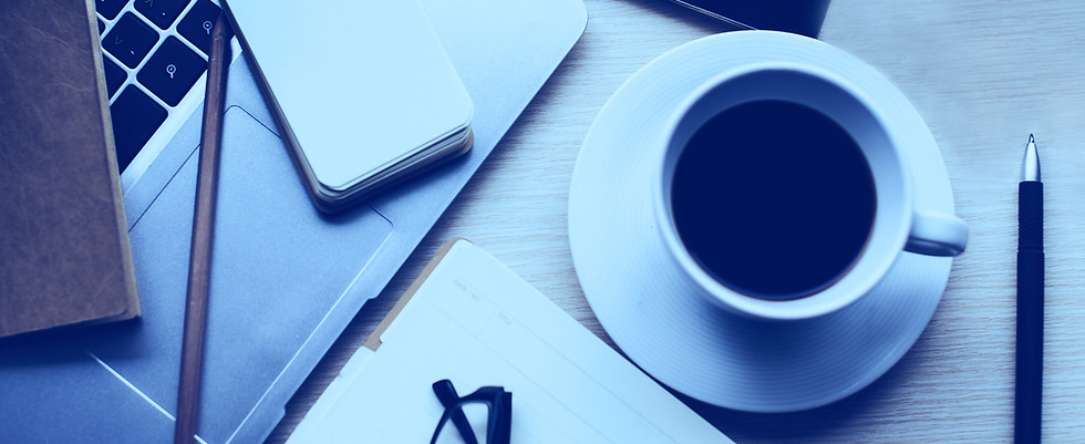 Business Desk With Laptop and Coffee