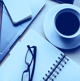 Business Desk With Laptop and Coffee