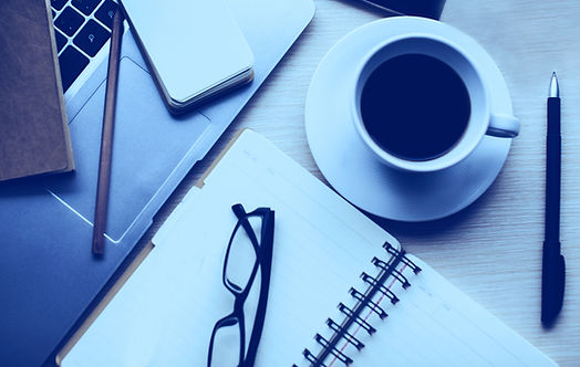 Business Desk With Laptop and Coffee