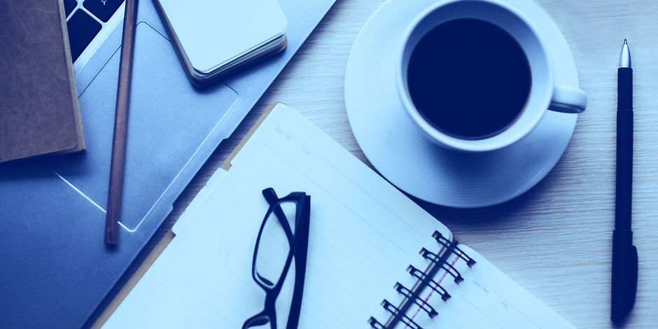 Business Desk With Laptop and Coffee