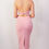 Thumbnail: Lucia - White & Pink Twist Back Reversible  Tango Dress