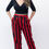 Thumbnail: Tango Pants for Women Red/Black Striped