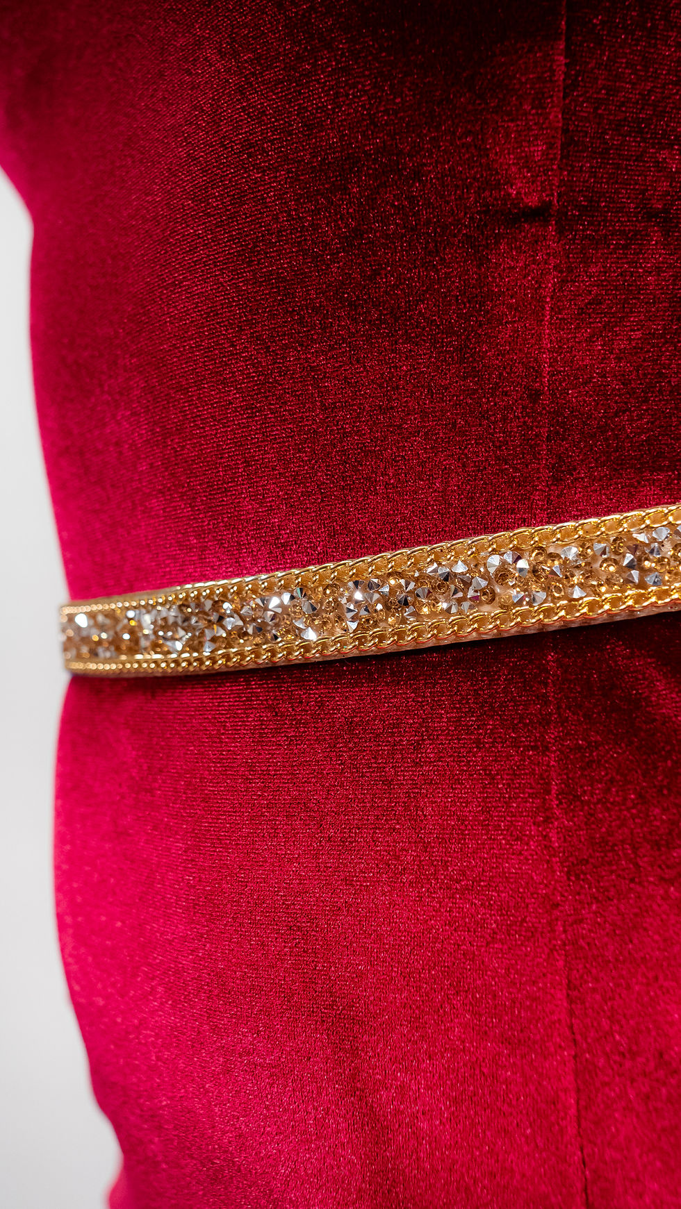 Thumbnail: Amelia Maroon Velvet Tango Dress