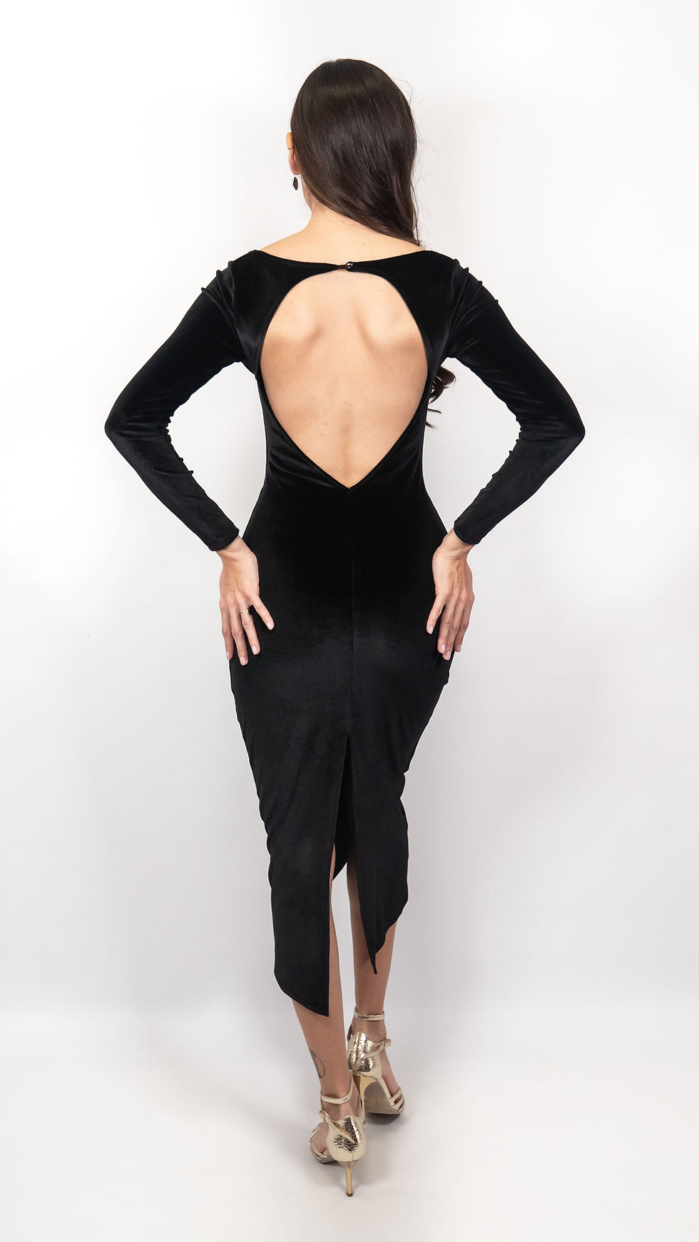 Thumbnail: Alice Black Velvet Tango Dress