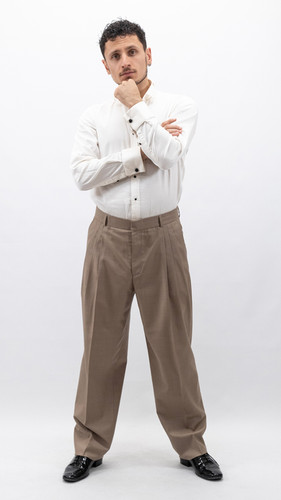 パンツ ANATOMICA TANGO PANTS WINDOW CHECK TAN Tango Pants for Men Beige Normal Waist | Chique Dancewear