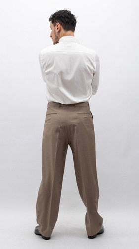 Tango Pants for Men Beige Normal Waist | Chique Dancewear