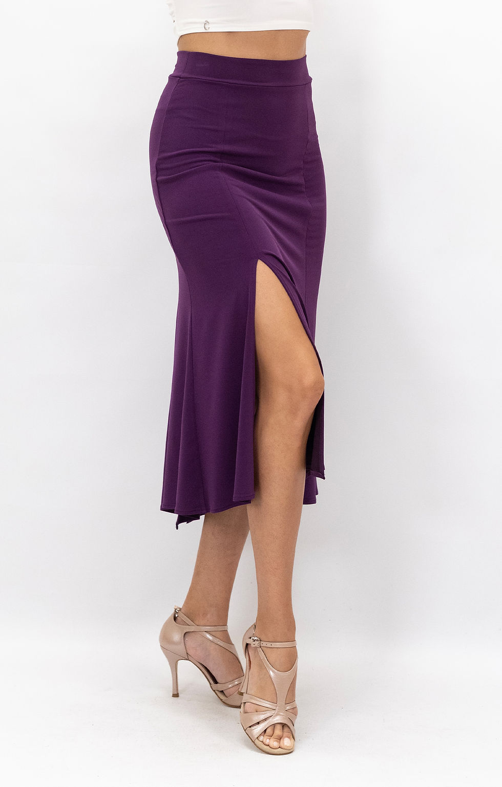 Thumbnail: Alicia - Purple Godet Tango Skirt